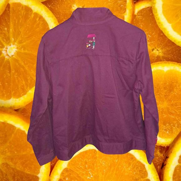 Breckenridge Embroidered Ladies‎ Walking Flowers Lightweight Jacket Size XL - Picture 6 of 7